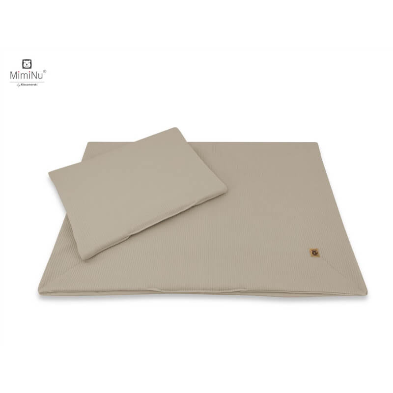 Miminu Kieczmerski – patalynės komplektas C-2, 100 × 135 + 40 × 60 cm, MIMINU SOFT kolekcija, mocca spalvos