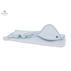 Miminu KIECZMERSKI vonios rankšluostis 100×100 „Miminu Soft” + plovimo šluostė, žydra