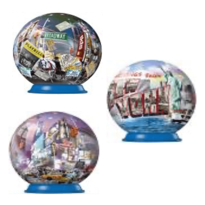 Ravensburger Round 3D Puzzle, 54 pcs, New York, 1 pc