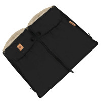 WOMAR dviejų dalių vežimėlio pirštinės su užtrauktuku Nordico juoda