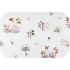 Ega Kids Diaper - 0381- TETRA PRINT - EGA - SAWN - WHITE - size 70x80 cm