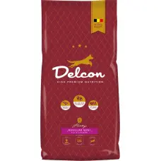 Delcon Pašaras suaugusiems šunims REGULAR MINI su vištiena, mažų veislių / 3 kg