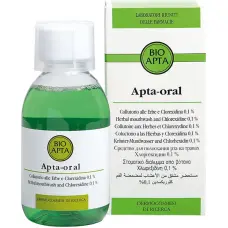 Bioapta Aptaoral Verde (mouthwash with plant extracts and chlorhexidine 0.1%) 200ml
