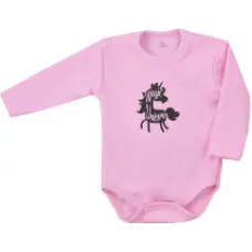 Koala Baby KOALA SLEEPYSAURUS Bodijs ar garām piedurknēm 62.izm. 08-698 rozā