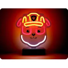 PAW PATROL Led neona lampa uz statīva bērniem, Ķepu patruļa-Rubble - 29672