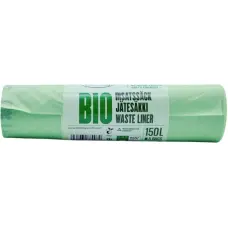 Biobag Atkritumu maisi kompostējami BioBag 125/150L (5 gab. rullī) 35mkr. 75x 115cm zaļi