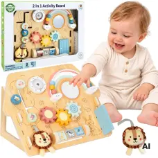 Woopie GREEN 2-in-1 House Manipulation Board 8 pcs.