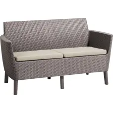 Keter Dārza dīvāns divvietīgs Salemo 2 Seater Sofa bēšs