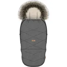 Adjustable footmuff with bag GrowUP Scandi 0-36m grey