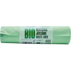 Biobag Atkritumu maisi kompostējami BioBag 125/150L Superline (10 gab. rullī) 35mkr. 68x91cm zaļi