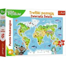 Minikid 09609 TREFLIKI ZWIERZĘTA+PUZZLE