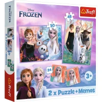 TREFL FROZEN Puzzle set with memo cards Frozen II 93335T