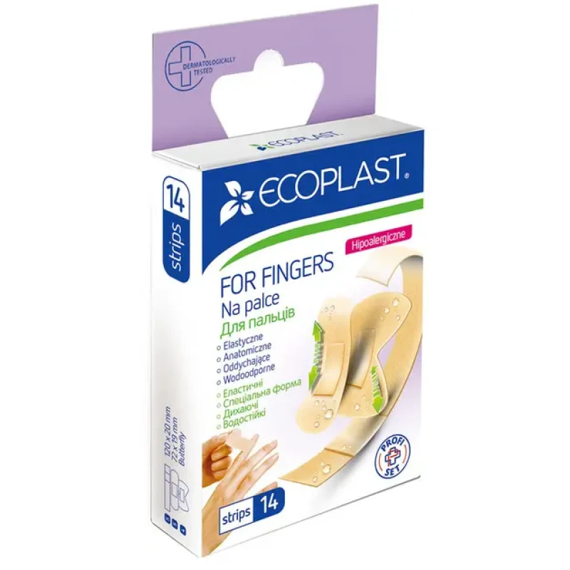 Ecoplast pleistrai N14 pirštams