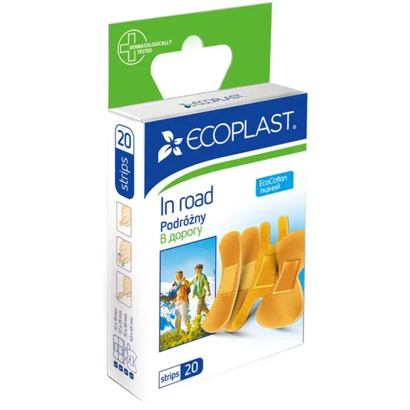 Ecoplast pleistrai N20 Kelioninis rinkinys