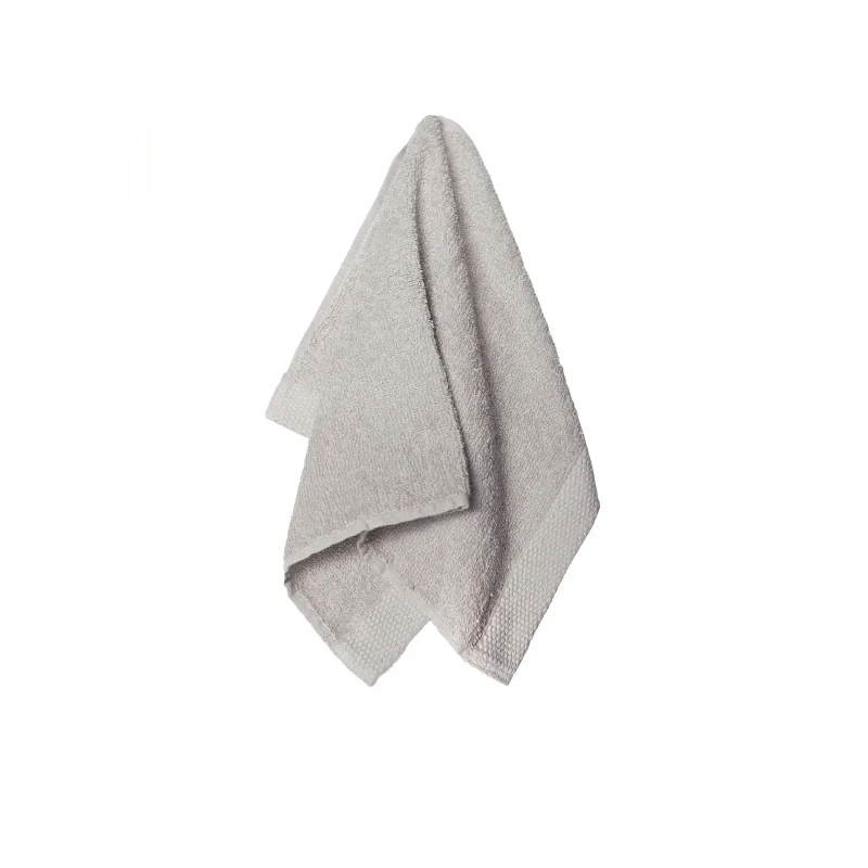 TOWEL PATI 30X50 TERRY GREY 450gsm COTTON.