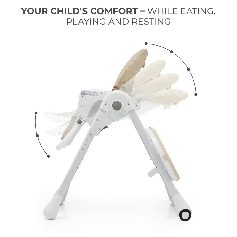 Kinderkraft maitinimo kėdutė TUMMIE smėlio spalvos