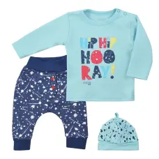KOALA HIP-HIP pants with blouse and cap 68 size 08-470 blue
